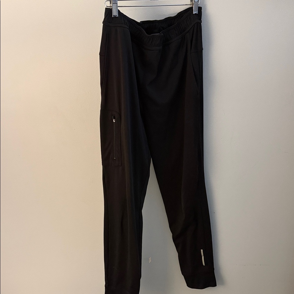 Balance Collection Men's Black Joggers with Side Pocket